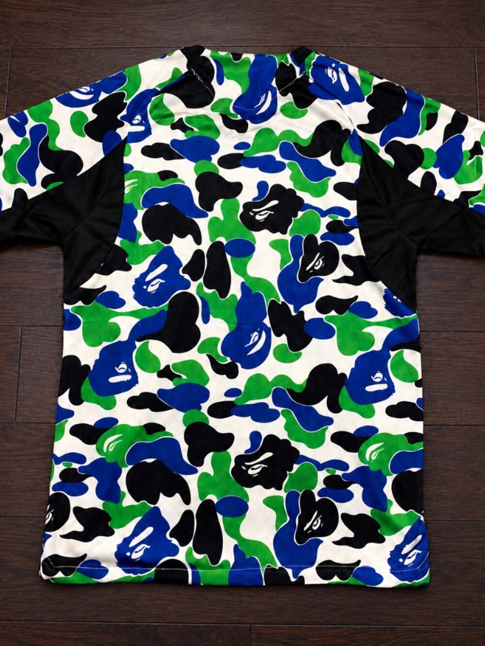 Adidas x A Bathing Ape BAPE ABC Camo Soccer Jersey NWT Men's Medium Blue Green B - Picture 3 of 5